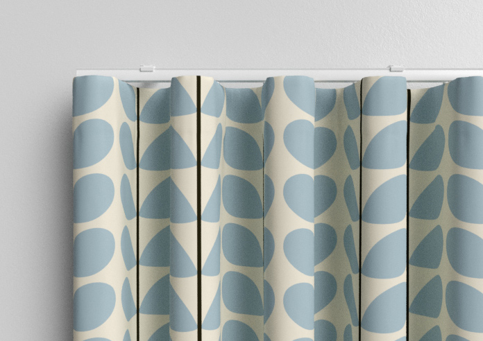 Orla Kiely Two Colour Stem, Powder Blue - Made to Measure Curtains - Image 13